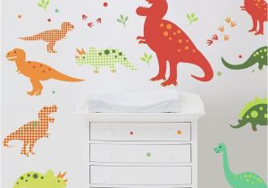 Large Dinosaur Wall Mural Love these Dinosaur Decals On the Wall for Kids Bedrooms and
