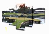 Large Golf Wall Murals Golf Course Wall Art Multi Panel Painting On Canvas American Florida for Living Room Green Swagrass Artwork Modern House Decor Wooden Framed
