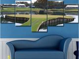 Large Golf Wall Murals Golf Course Wall Art Multi Panel Painting On Canvas American Florida for Living Room Green Swagrass Artwork Modern House Decor Wooden Framed