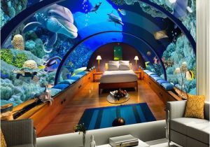 Large Mural Posters Custom 3d Poster Wallpaper Marine Museum Underwater World 3d