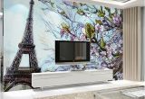 Large Mural Posters Custom Any Size 3d Poster Wallpaper Paris Eiffel tower Mural Wall