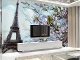 Large Mural Posters Custom Any Size 3d Poster Wallpaper Paris Eiffel tower Mural Wall