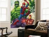Large Mural Prints Marvel Adventures Super Heroes No 1 Cover Spider Man Iron Man and