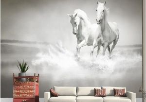 Large Murals for Walls Photo Wallpaper Horse White Horse Large Mural Continental Back Wall