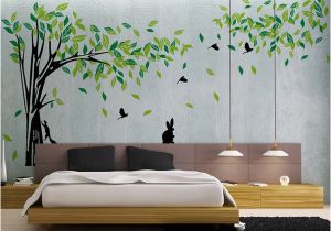 Large Removable Wall Murals Green Tree Wall Sticker Vinyl Living Room Tv Wall Removable Art Decals Home Decor Diy Poster Stickers Vinilos Paredes Wall Stickers Love Wall