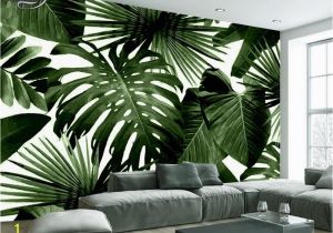 Large Scale Wallpaper Murals Beibehang Modern Custom 3d Wallpaper Tropical Rain forest Palm