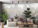 Large Scale Wallpaper Murals Retail 3d Three Dimensional Zen Garden Landscape Background Wall