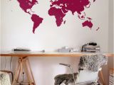 Large Vinyl Wall Murals Vinyl Wall World Map Decal Removable Detailed World Map