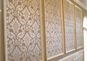 Large Wall Mural Stencils Classic Damask Stencil Home Decor Ideas In 2019