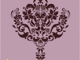 Large Wall Mural Stencils Wall Damask Stencil Pattern Faux Mural 1004