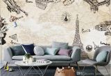 Large Wall Murals Cheap Europe Paris the Eiffel tower Wallpaper Murals Living