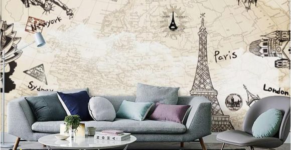 Large Wall Murals Cheap Europe Paris the Eiffel tower Wallpaper Murals Living