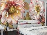 Large Wall Murals Flowers Vintage Flower Leaves Idcwp Wallpaper Wall