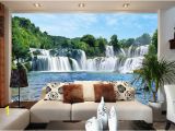 Large Wallpaper Feature Wall Murals 3d Wall Stickers Cliff Water Falls Shower Bathtub Art Wall Mural Floor Decals Creative Design for Home Deco I Hd Wallpapers I Wallpaper Hd From