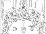 Last Supper Coloring Pages Printable Pin On Mosaic
