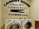 Laundry Room Murals Laundry Room Wall Sticker Wash Dry Fold Repeat Laundry Room