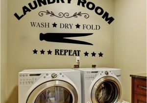 Laundry Room Murals Laundry Room Wall Sticker Wash Dry Fold Repeat Laundry Room