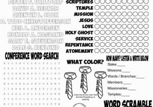 Lds Coloring Pages Prophets April 2018 General Conference to Do Page Church