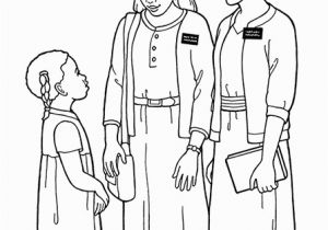 Lds Missionary Name Tag Coloring Page Sister Missionaries