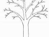 Leafless Tree Coloring Page Tree Printable Template Elitasushi