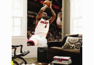 Lebron James Wall Mural 48×72 issac Baldizon Washington Wizards V Miami Heat Lebron