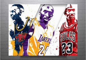 Lebron James Wall Mural 5 Panel Nba Lebron James Basketball Poster Canvas Printed