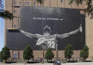 Lebron James Wall Mural Lebron S Mural Ing Down In Cleveland