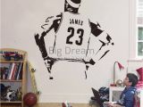 Lebron James Wall Mural Wall Stickers Basketball Nba Star Wall Sticker Lebron James