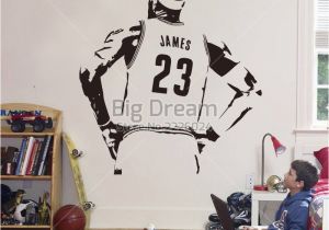 Lebron James Wall Mural Wall Stickers Basketball Nba Star Wall Sticker Lebron James