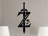 Legend Of Zelda Wall Mural Zelda Wall Decal Legend Zelda Poster Sign Emblem Vinyl Sticker Z