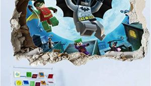 Lego Batman Wall Mural Getek Cool Batman Art Vinyl Wall Stickers Wall Decals Mural