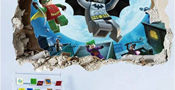 Lego Batman Wall Mural Getek Cool Batman Art Vinyl Wall Stickers Wall Decals Mural