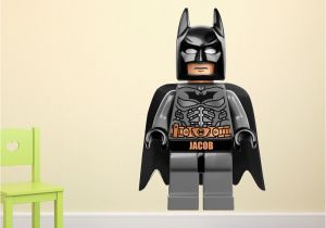 Lego Batman Wall Mural Personalised Lego Batman Wall Sticker Name