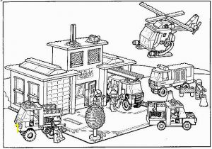 Lego City Police Station Coloring Pages Brandweer 640×449
