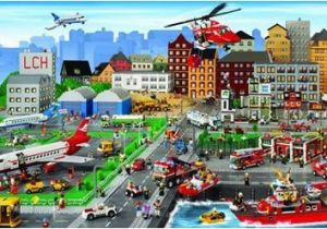 Lego City Wall Mural Lego City Poster