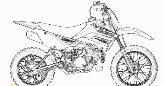 Lego Dirt Bike Coloring Pages Dirt Bike Coloring Pages Kawasaki Klx Coloring4free Coloring4free