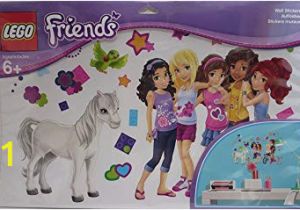 Lego Friends Wall Mural Amazon Lego Friends Wall Stickers toys & Games