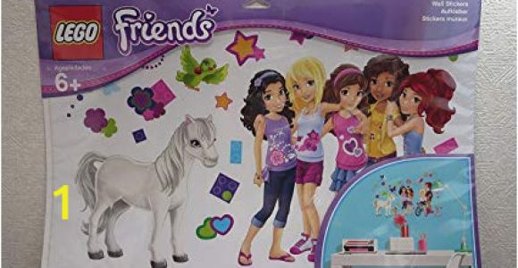 Lego Friends Wall Mural Amazon Lego Friends Wall Stickers toys & Games