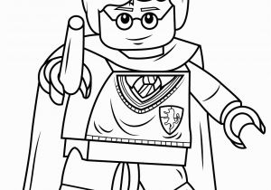 Lego Harry Potter Coloring Pages to Print Lego Harry Potter with Wand Coloring Pages Printable