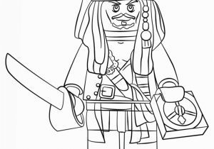 Lego Pirates Of the Caribbean Coloring Pages Lego Pirate Captain Jack Sparrow Coloring Page Free