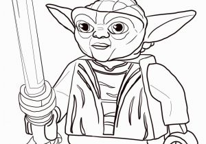 Lego Star Wars Coloring Pages to Print Lego Star Wars Master Yoda Coloring Page