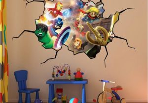 Lego Superhero Wall Mural 30 Gorgeous Heroes Kids Bedroom Design and Decor Ideas for