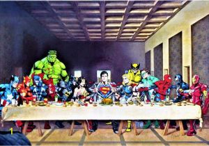 Lego Superhero Wall Mural Custom Canvas Wall Decoration Marvel Dc Superheroes Poster