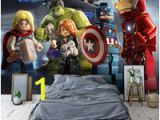 Lego Superhero Wall Mural Rabatt Jungen Tapeten Wandmalereien