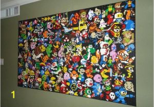 Lego Wall Murals Lego Wall Mural is Full Of Gaming Icons