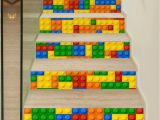 Lego Wall Murals Uk Self Adhesive 3d Stairs Stickers Lego Children Renovation