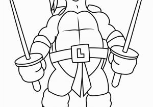 Leonardo Teenage Mutant Ninja Turtles Coloring Pages Leonardo with Swords Coloring Page Free Teenage Mutant