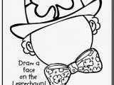 Leprechaun Face Coloring Page Coloring Pages for St Patricks Day New St Patricks Day Color Pages