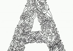 Letter A Coloring Pages for Adults Adult Coloring Pages Letters Part 6