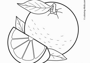 Letter A for Apple Coloring Pages orange Fruits Coloring Pages for Kids Printable Free